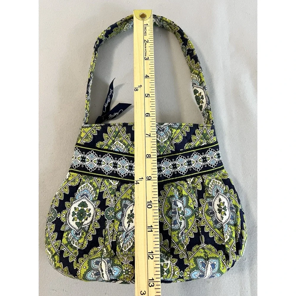 Vera Bradley Hannah‎ Purse Hand Bag Cambridge Pattern Blue Green Paisley Quilted